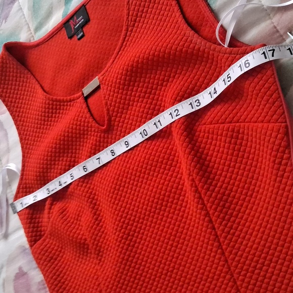 NWOT,Sleek & Sexy, Burnt Orange/Rust Midi Dress - Picture 6 of 12